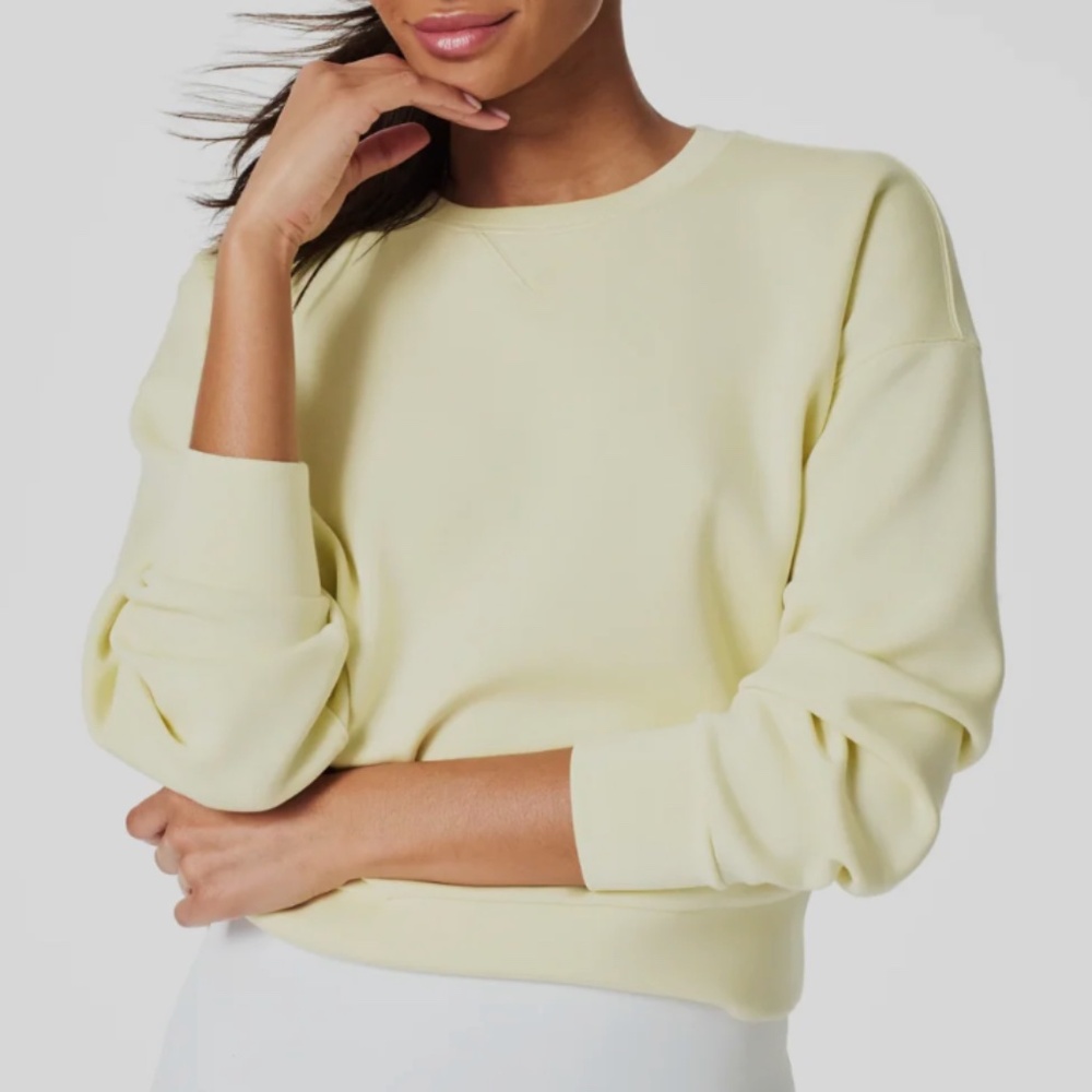 SPANX AirEssentials Women's Yellow Scuba Crewneck